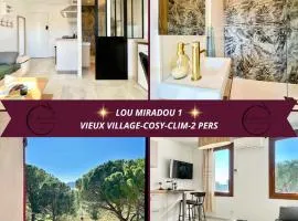Lou Miradou 1 - Vieux village médiéval, Cosy, Clim, 2 personnes