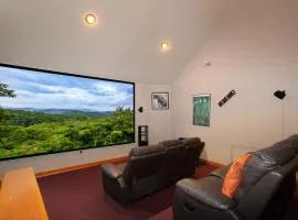 Galaxy Splash Hot Tub Pool Theater and MTN Views