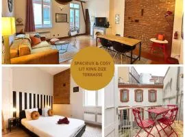 Appartement " L'Ambrée " - Terrasse - Calme - WIFI - Plein Centre - Atypique
