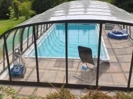 Ferienhaus Buchengrund Mit Eigenem Beheizten Pool Und Gegenstromanlage