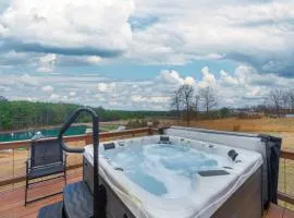 Fall Foliage Retreat Hot Tub and Pond Deck