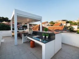 Ferienhaus Mit Dachterrassenblick In Der Bucht Von Zaton