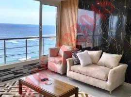 شقة فندقيه بالإسكندرية علي البحر مباشر
