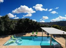 Two Hilltop Villas with Pool Oasis, Views and Avocado Grove