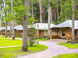 Zelte im Safari Park Hodenhagen, tapak glamping di Hodenhagen