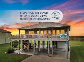 Sand Dollar Beachside 3BR Retreat, Ocean Views, Firepit & Pet Friendly
