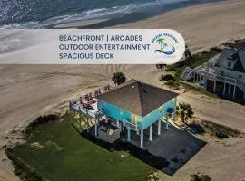 Sand to Sea Beachfront 3BR, Direct Access, Outdoor Bar & Grill