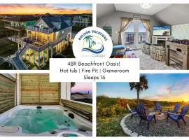 Seahaven Beachfront Oasis! HotTub, Gameroom, Firepit! Seahaven by Bolivar Vacations