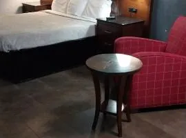 King Bed Hotel Room 124