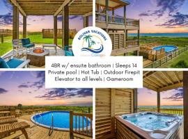 Wayward Sun Luxury 4BR Gulf Retreat w Pool, Hot Tub & Elevator, ξενοδοχείο σε Port Bolivar