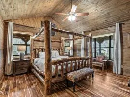 Hot Tub, Emerald Isle Log Cabin, Lake Front