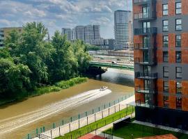 Jesionowe Apartamenty nad Odrą, Stare Miasto, Sauna w jednym Apartamencie, Klimatyzacja , Garaż podziemny 0 zł, Odra River , Old Town, New building, Air conditioning, Sauna in one Apt, Underground garage FREE