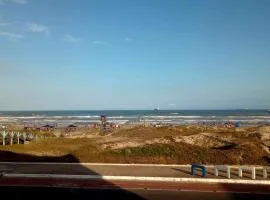 Pé na areia