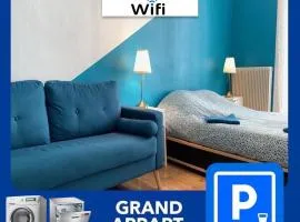 020 CHIC & COSY GRAND APPART 57m2 HYPERCENTRE WIFI SMART TV NETFLIX