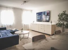 Designer Apartment in Sinsheim Erstbezug 75 TV mit Netflix und offene Küche WeHome Premium