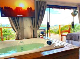 Recanto Pôr do Sol com banheira e lareira, ξενοδοχείο σε Santo Amaro da Imperatriz