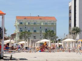 Hotel Rosati, hotel Torre Pedrera negyed környékén Riminiben