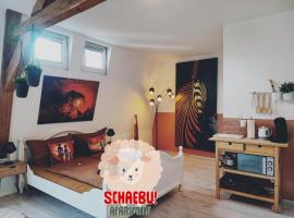 SchaeBu! Apartment 5 Altmarkt goes Afrika, hotel in Cottbus