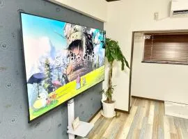 1 日1組限定 名古屋駅徒歩5分 沙羅居Suite202 最大4名様 65インチ大型TV