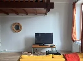 Studio with mezzanine