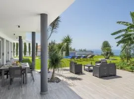 Modern villa pool garden seaview Ocean Sunset