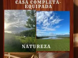 Casa Rústica na Lagoa-15 min do praia comWi-Fi quartos 2 possui cama de casal e 3 solteiro ideal para 5 pessoas