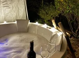 1111 Villa - The Human Happiness project - MUKTESHWAR - ------------- ---------------- --------------------- ------------------------------ --------------------------------------------- ------------Jacuzzi - Private Property with Garden and Orchard