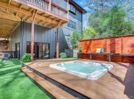 Mid-Century Modern Luxe Retreat with Hot Tub and Decks