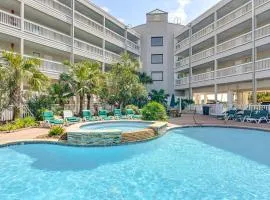 Walk to Galveston Beach Condo with Ocean Views!