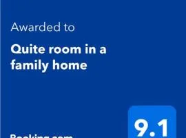 Quiet room in a family home