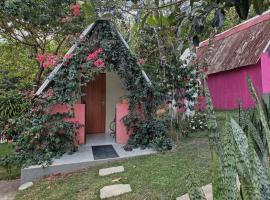 Chal&eacute; das hort&ecirc;nsias, glamping en Bonito