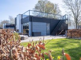 Residence Cube mit Dachterrasse Meerblick und Strand, beach hotel in Hulshorst
