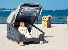 Schlafstrandkorb Süd Höhe Wellenbad