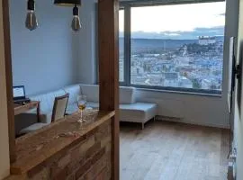 Apartment with sunset view over Bratislava