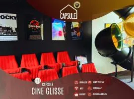 Capsule ciné glisse - cinéma - spa balnéo - garage