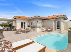 3BR Private Pool Retreat 4 Mins Drive by Bocobay, hotel in Palm-Eagle Beach