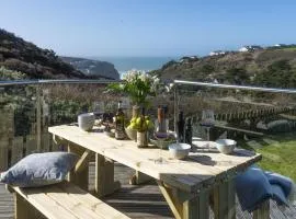 Poldreth - situated above the golden sand and rolling waves of Porthtowan Beach