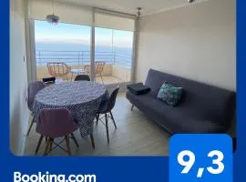 Departamento con vista al mar, de 2 dormitorios en Concon