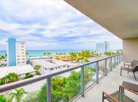 Direct Ocean view Condo Steps from the Beach