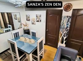 Modern 2BR Condo with Terrace,Netflix,Pool,& WiFi, hotel v destinaci Imus