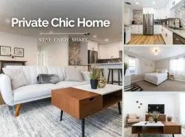 Private Chic 2 Bathroom 10 min to Downtown With Fast Wifi