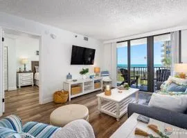 Ocean View Balcony just STEPS to the Beach with Pool, Parking and Wi-Fi!
