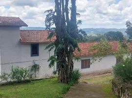 Chalé com linda vista para o vinhedo