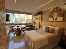 Studio luxo em Santos vista ao mar