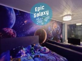 UUSI Epic Galaxy Hiekkas&auml;rk&auml;t - sis&auml;lt&auml;&auml; liinavaatteet, spa hotel in Kalajoki