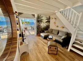 Duplex JUNGLE BLEUE Terrasse vue mer incroyable