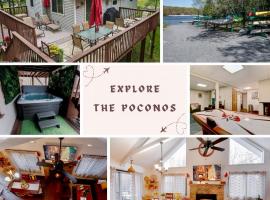 Poconos Getaway with Hot Tub-Close to Attractions, Perfect for Family &Friends!, hotel v destinaci Blakeslee