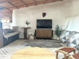 Peaceful Mt Top Earthship Retreat with Sauna & Views