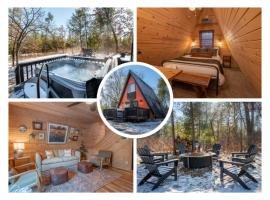 Timber Haven Aframe Cabin - Brand New Hot Tub, hotel v destinaci Friendship