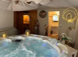 Loft - Gîte Non attenant à la propriété 1 à 4 personnes Sauna,piscine et parking à partager Jacuzzi en option